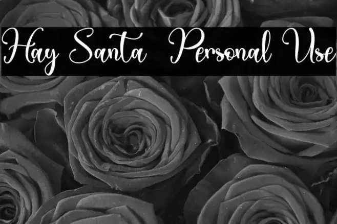 Hay Santa - Personal Use Font examples