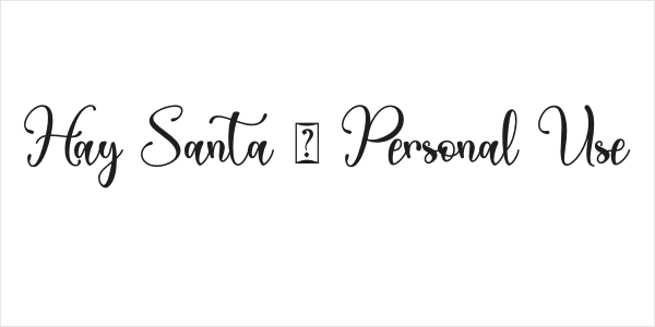 Hay Santa - Personal Use Logo
