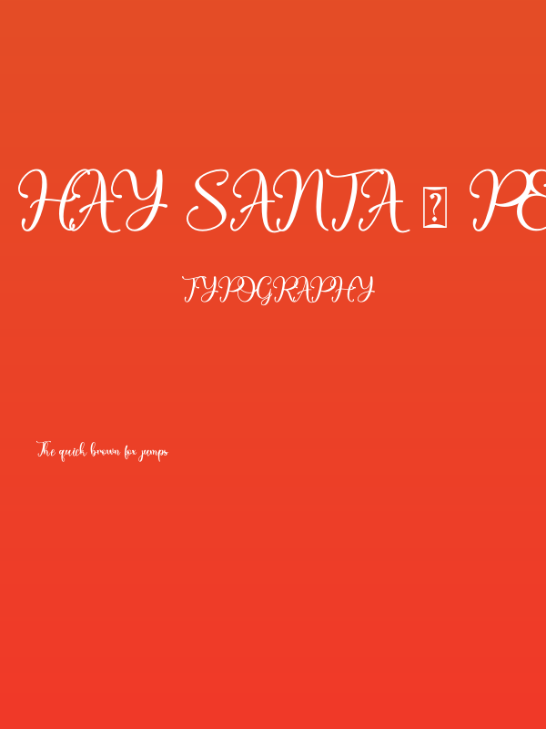 Hay Santa - Personal Use Poster