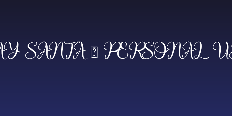 Hay Santa - Personal Use Social Header