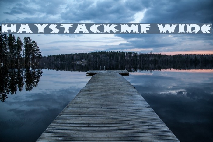 HayStackMF Wide Font examples
