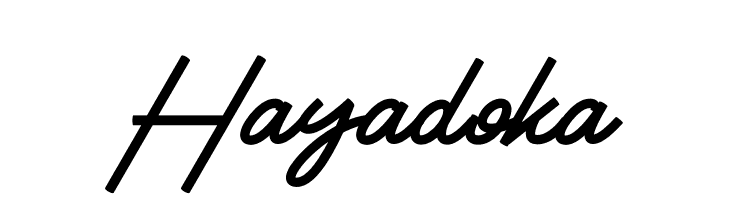 Hayadoka  नि: शुल्क फ़ॉन्ट्स डाउनलोड