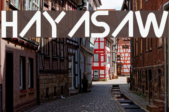 Hayasaw Font examples