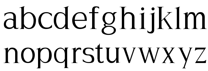 Hayashi-Serif Font LOWERCASE