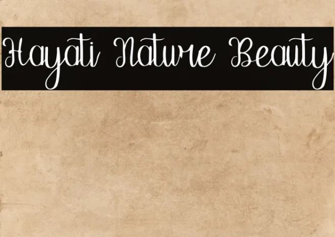 Hayati Nature Beauty Example 2