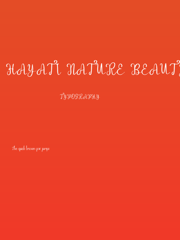 Hayati Nature Beauty Poster