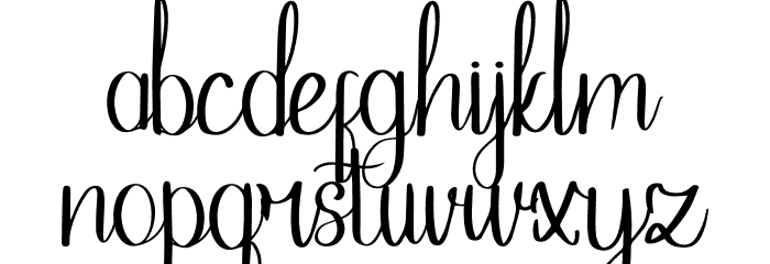 Hayati Nature Beauty Font LOWERCASE