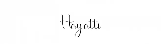 Hayatti  Frei Schriftart Herunterladen