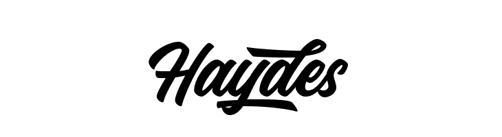 Haydes  Скачать бесплатные шрифты