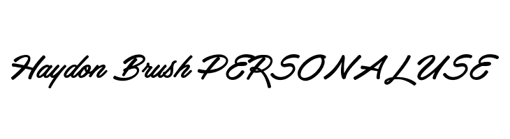 Haydon Brush PERSONAL USE  免费字体下载