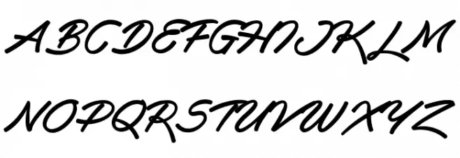 Haydon Brush PERSONAL USE Schriftart Groß