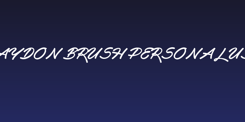 Haydon Brush PERSONAL USE Social Header
