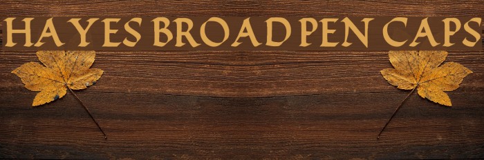 Hayes Broad Pen Caps Example 3