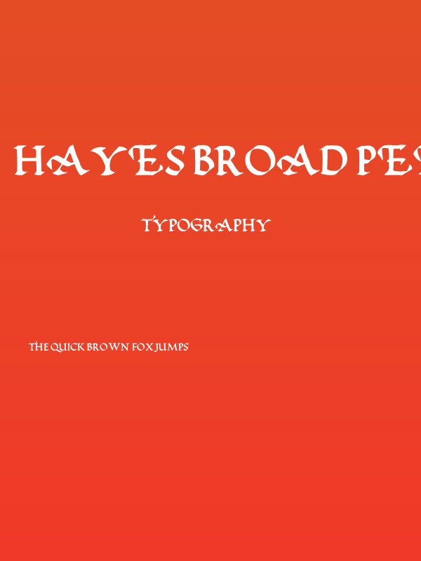 Hayes Broad Pen Caps Poster