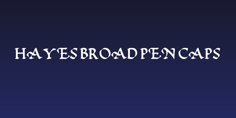 Hayes Broad Pen Caps Social Header