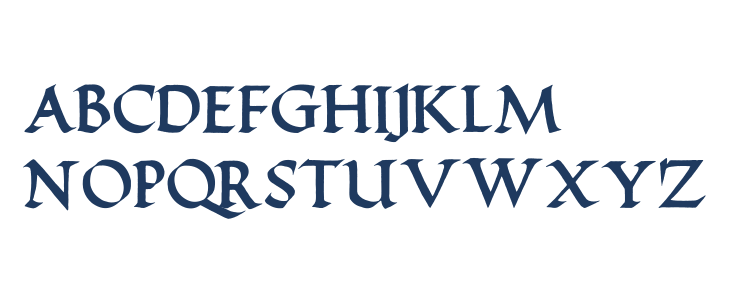 Hayes Broad Pen Caps Lowercase