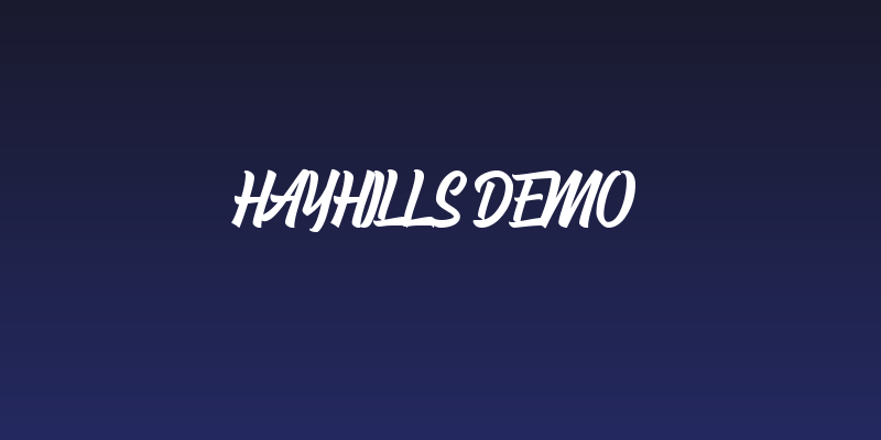 Hayhills Demo Social Header