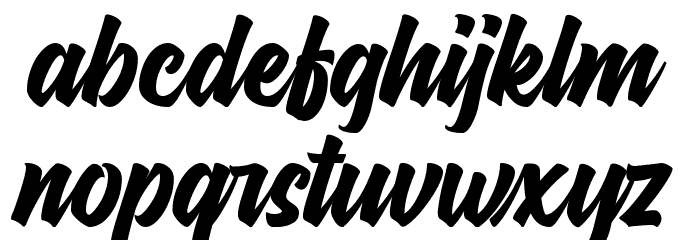 Hayhills Demo Font LOWERCASE