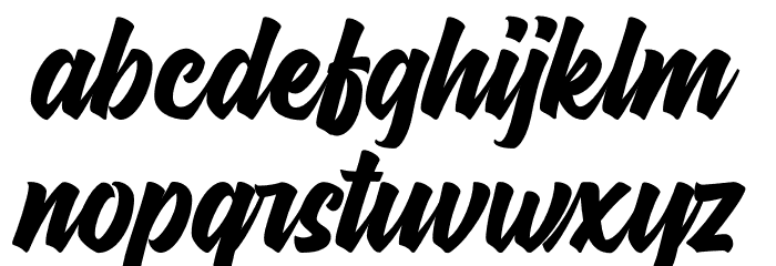Hayhills Demo Font LOWERCASE