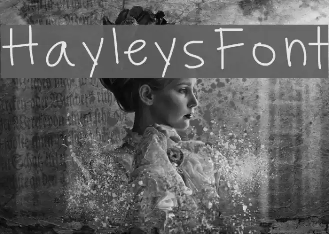 HayleysFont Font examples