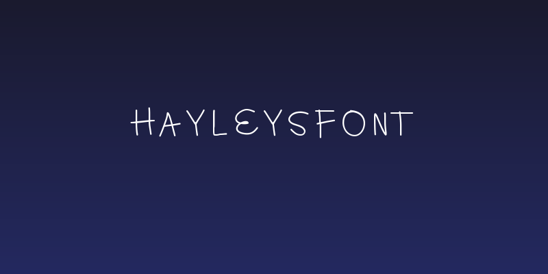 HayleysFont Social Header