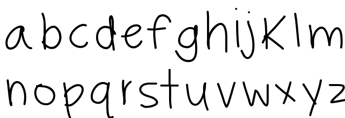 HayleysFont Font LOWERCASE