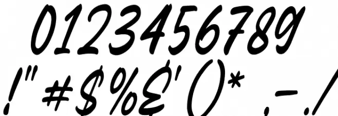 Hayline Font OTHER CHARS