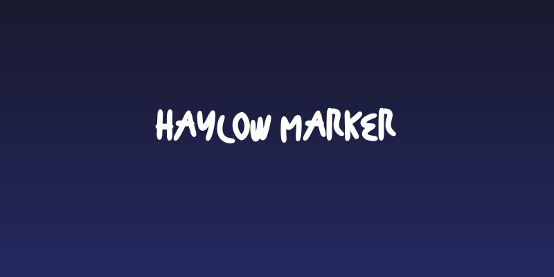 Haylow Marker Social Header