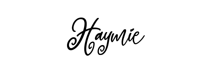 Haymie  Frei Schriftart Herunterladen