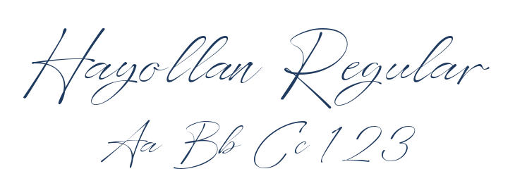 Hayollan Regular Font Preview