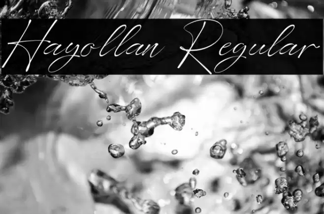 Hayollan Regular फ़ॉन्ट examples