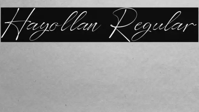 Hayollan Regular फ़ॉन्ट examples
