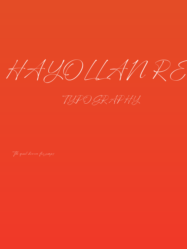 Hayollan Regular Poster