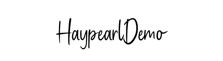 Haypearl Demo  フリーフォントのダウンロード