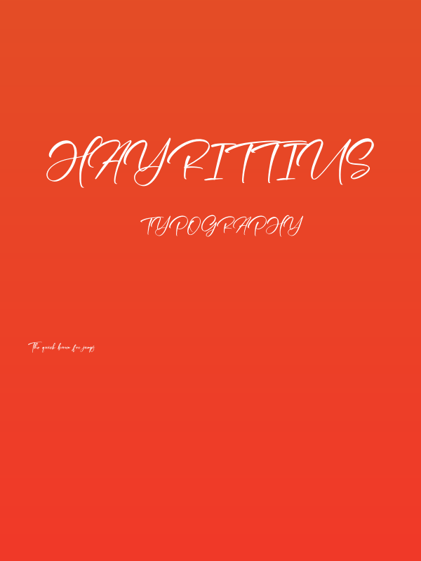 Hayrittius Poster