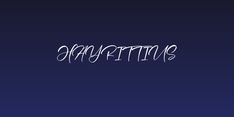 Hayrittius Social Header