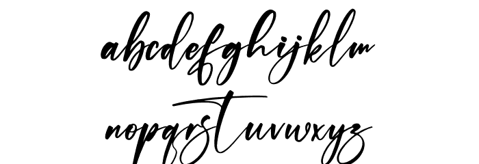 Hayrittius Font LOWERCASE