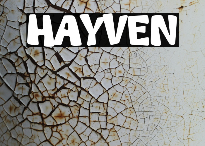 Hayven Font examples