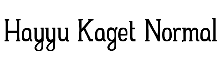 Hayyu Kaget Normal  Fuentes Gratis Descargar