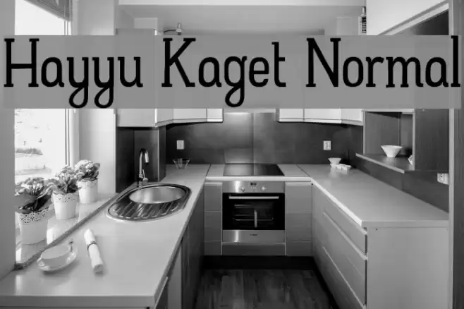 Hayyu Kaget Normal Font examples