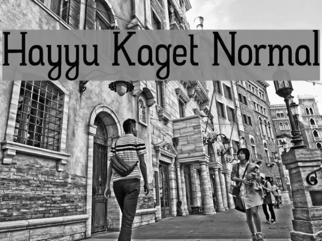 Hayyu Kaget Normal Font examples