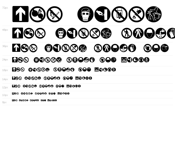 Hazard Signs Waterfall