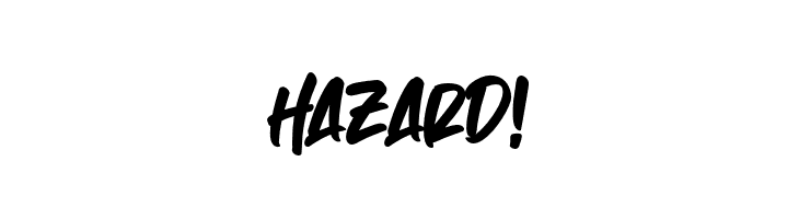 Hazard!  नि: शुल्क फ़ॉन्ट्स डाउनलोड