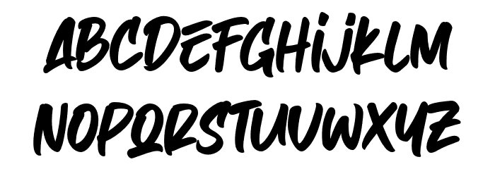 Hazard! Font LOWERCASE