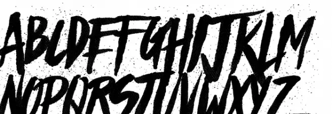 Haze Dark Demo Font Litere mari