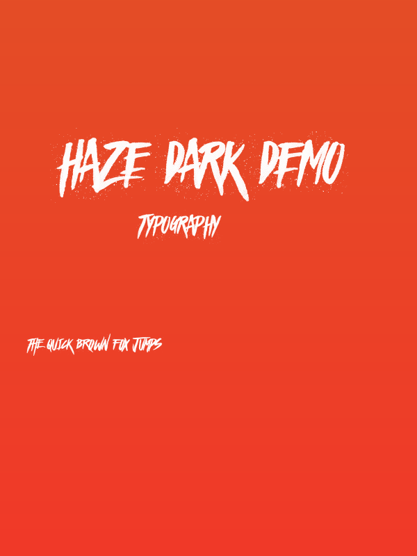 Haze Dark Demo Poster