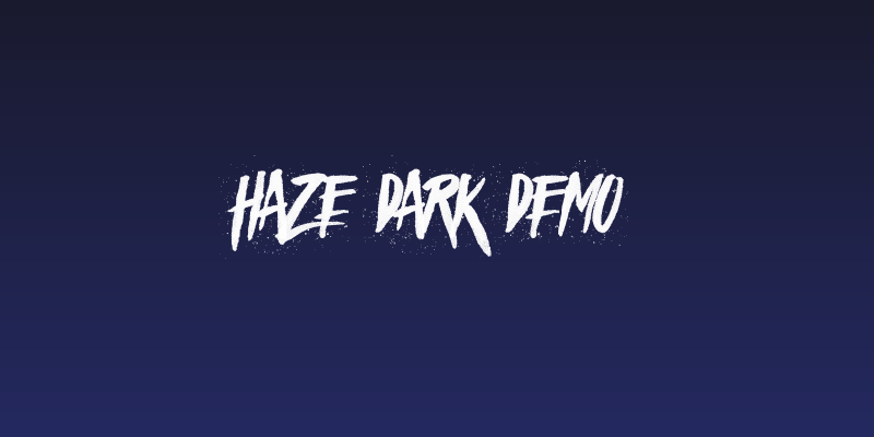 Haze Dark Demo Social Header