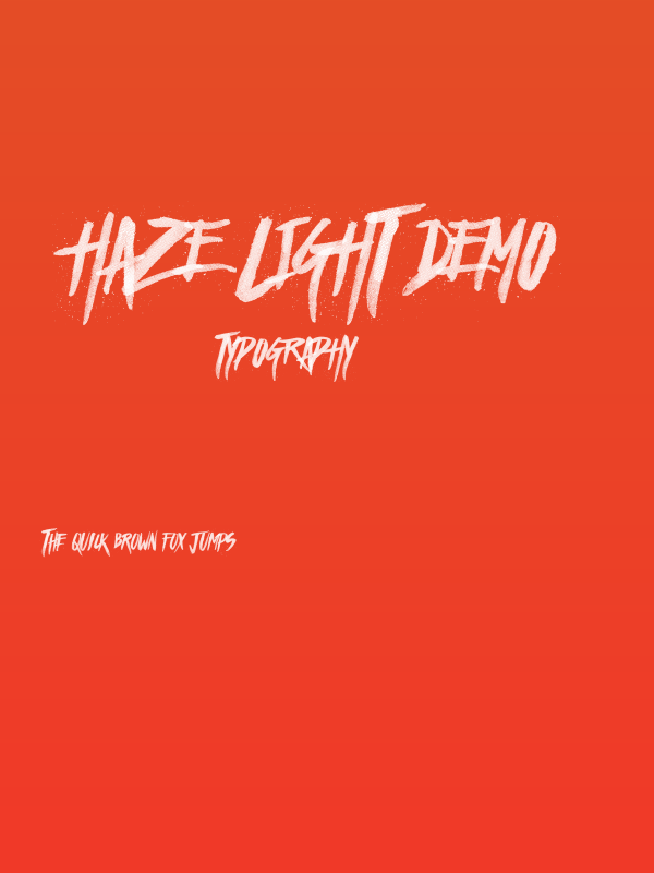 Haze Light Demo Poster