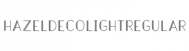 Hazel Deco Light Regular  Frei Schriftart Herunterladen
