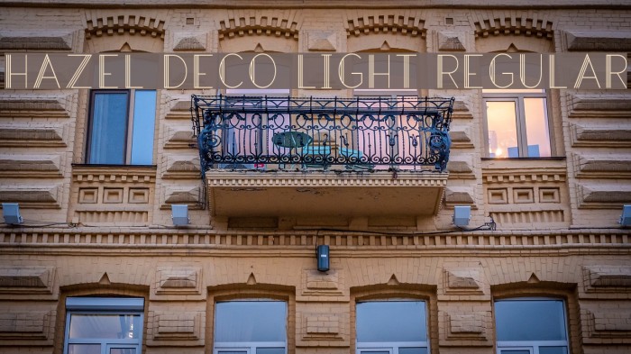Hazel Deco Light Regular Font examples